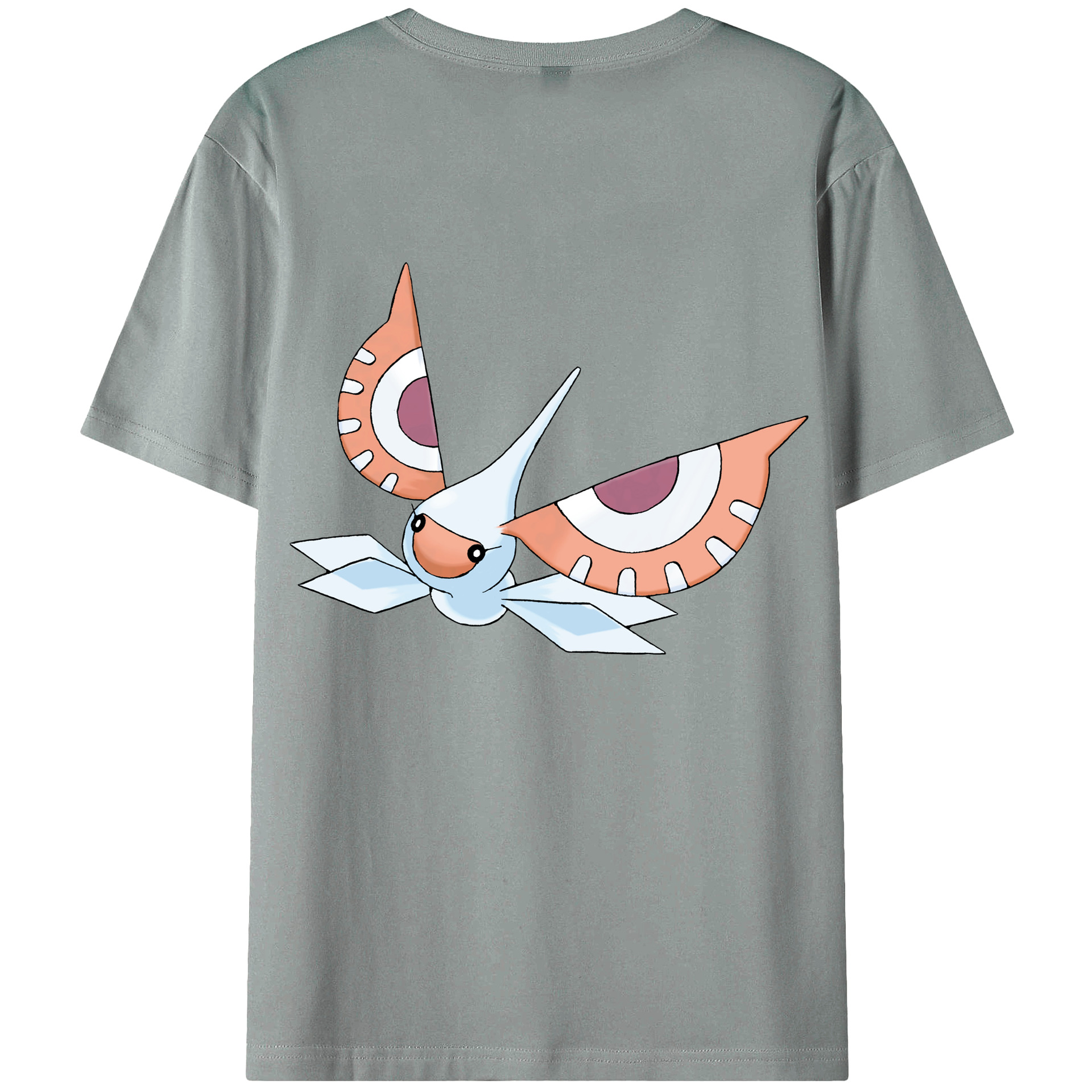（画像用） ポケットモンスター Pokémon 綿100％ メンズ半袖Tシャツ（バックプリント） 通気性